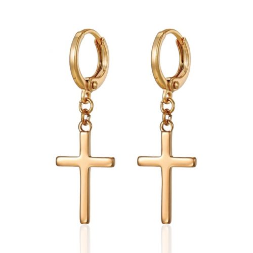 ohrringe kreuz gold 90148
