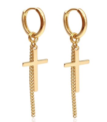 ohrringe kreuz gold 90219