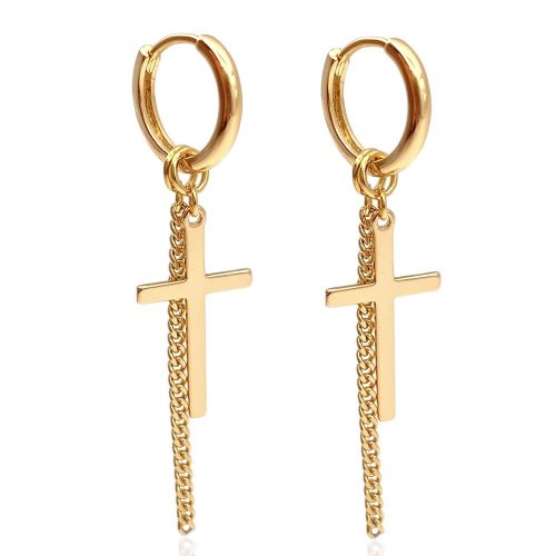 ohrringe kreuz gold 90219