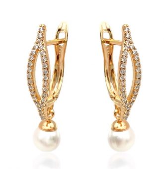 perlenohrringe gold 90207