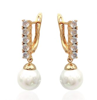perlenohrringe gold 90215