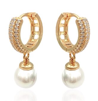perlenohrringe gold 90235