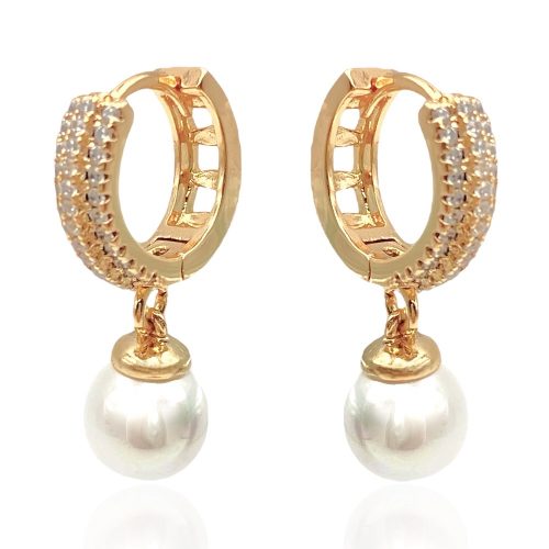 perlenohrringe gold 90235