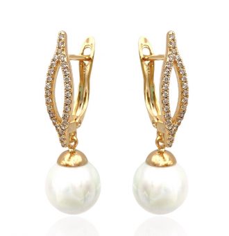 perlenohrringe gold 90284