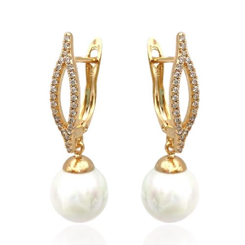 perlenohrringe gold 90284