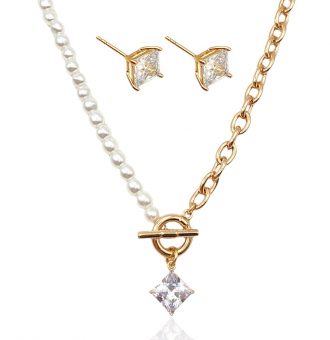 schmuckset gold damen 60108