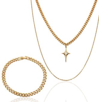 schmuckset gold damen 60112