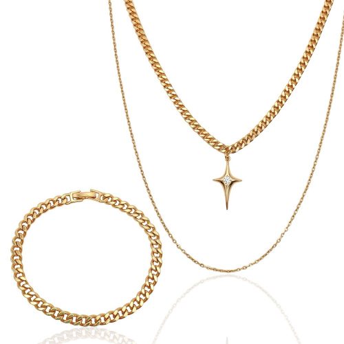 schmuckset gold damen 60112