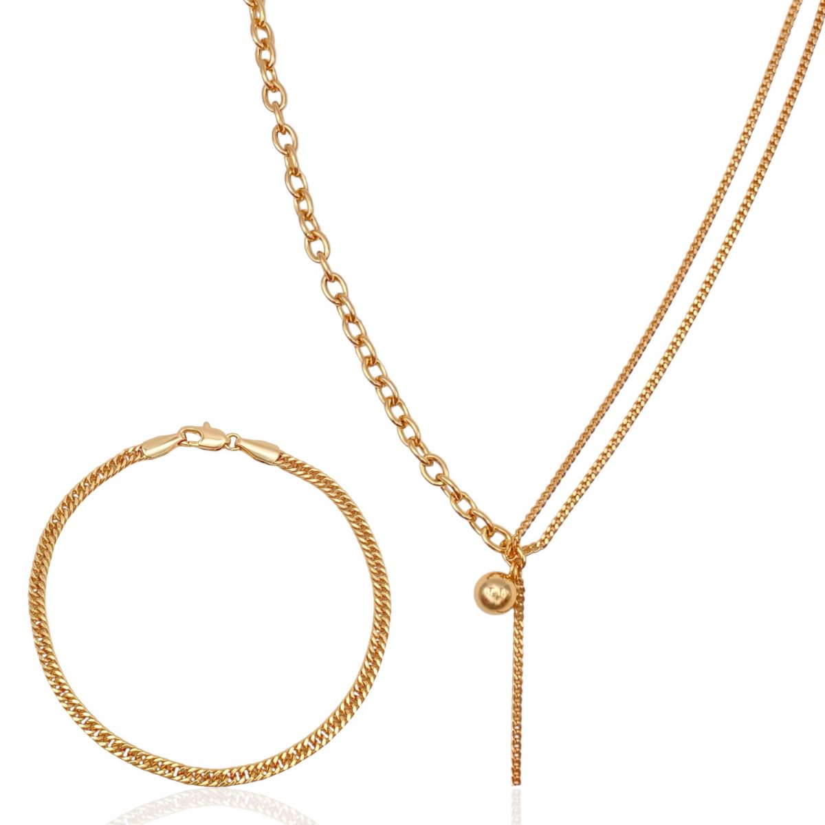 schmuckset gold damen 60116