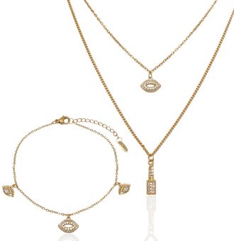 schmuckset gold damen 60123