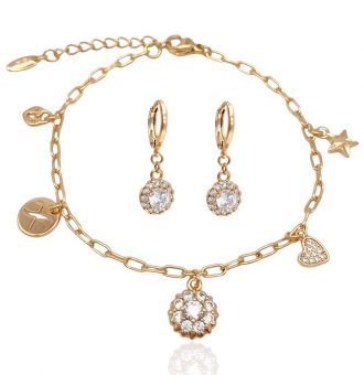 schmuckset gold damen 60131