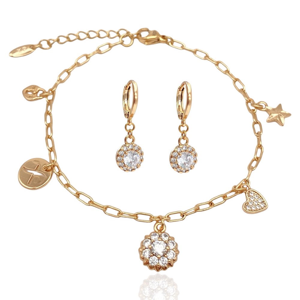 schmuckset gold damen 60131