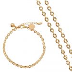 schmuckset gold damen 60141
