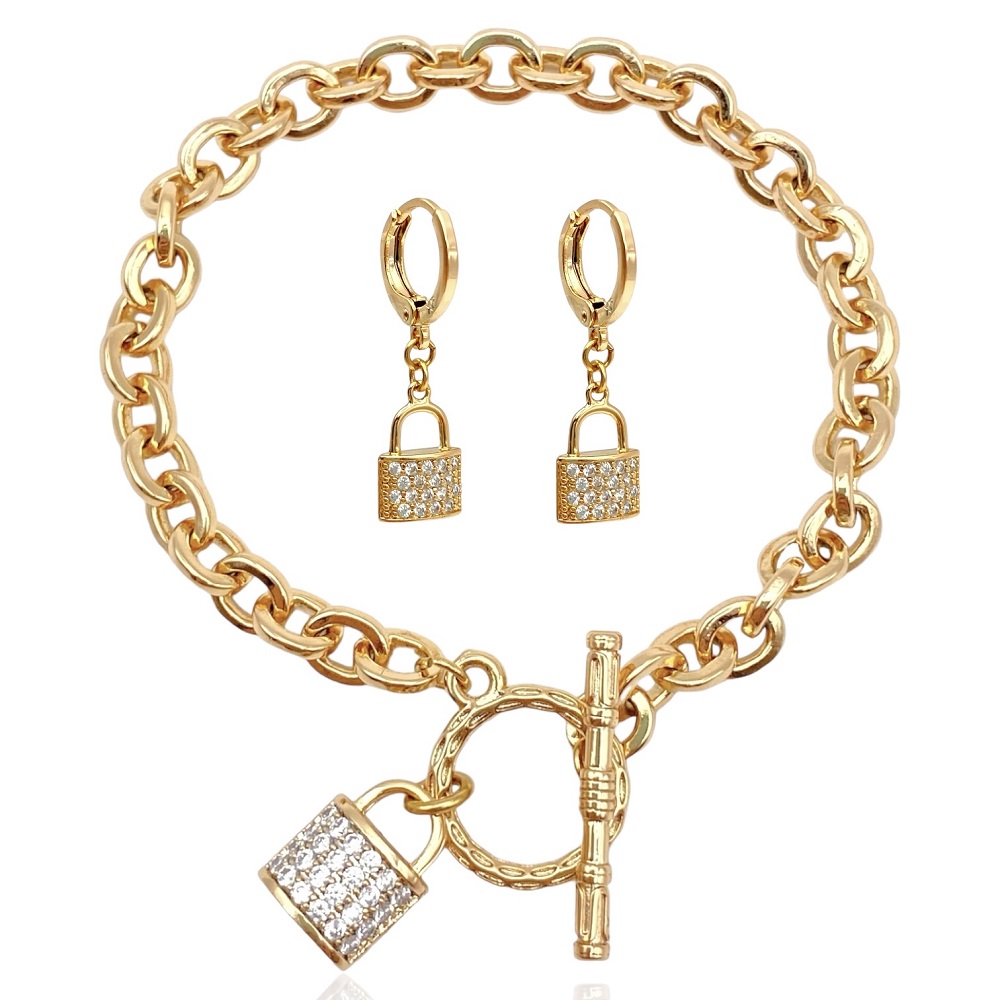 schmuckset gold damen 60142