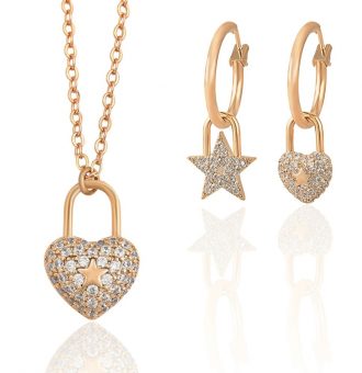 schmuckset rosegold 60101