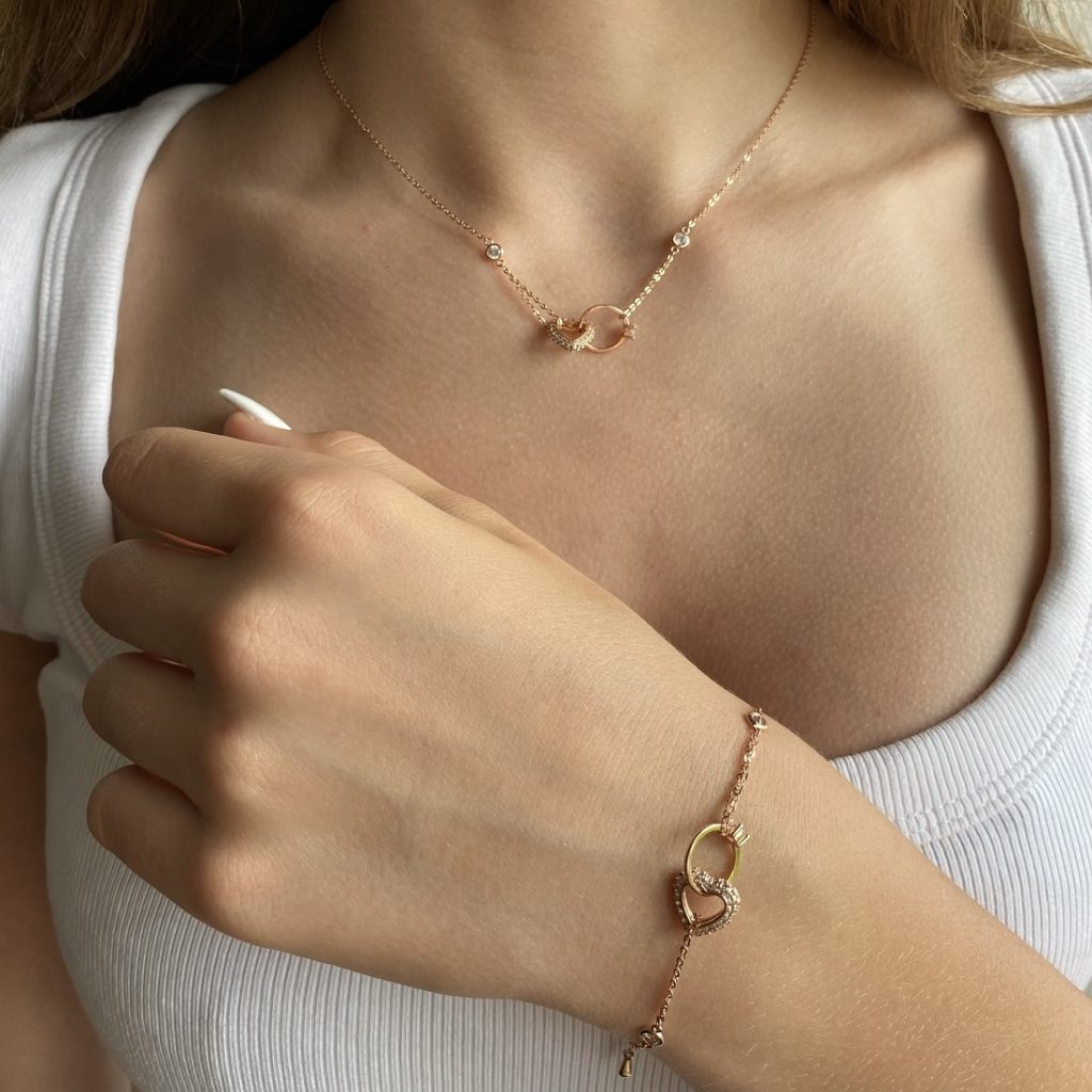 roségold schmuckset 60102 2