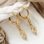 creolen mit anhänger gold 90213