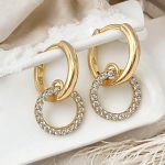 creolen mit anhänger gold damen 90205