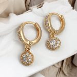 creolen mit anhänger gold damen 90234 2