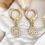 creolen mit anhänger gold damen 90242