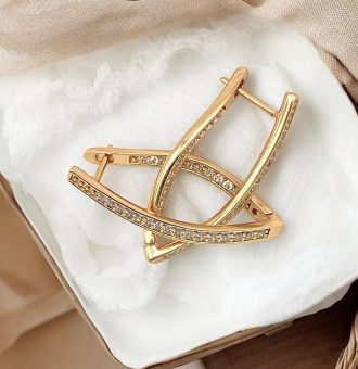 eckige creolen gold damen 90236