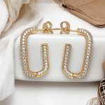 eckige creolen mit steinen gold 90154 1