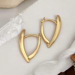 eckige ohrringe gold damen 90232