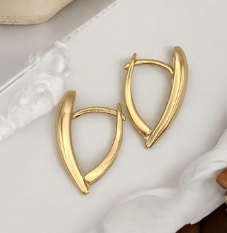 eckige ohrringe gold damen 90232