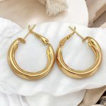 goldene creolen damen 90254 2