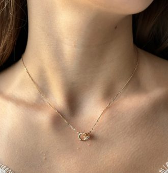 goldene kette mit anhänger damen 40117 2