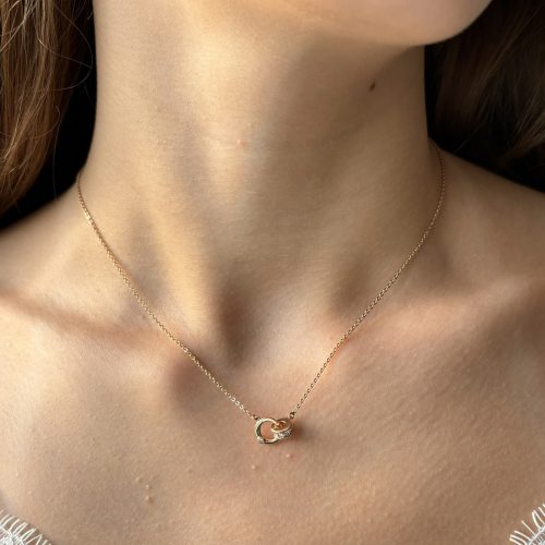 goldene kette mit anhänger damen 40117 2