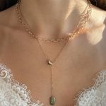 goldene kette mit anhänger damen 40162 2