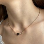 goldene kette mit herz anhänger damen 40165 1