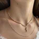 goldene kette mit stern anhänger damen 40172 2