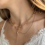 goldene kette mit stern damen 40174 2
