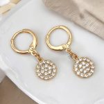 goldene ohrrihge mit anhänger 90242 2