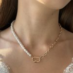 goldene perlen kette damen 40170 2