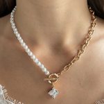 goldene perlen kette damen 40173 3
