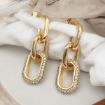 hängende ohrringe gold damen 90153 2