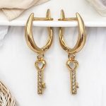 hängende ohrringe gold damen 90162