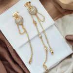 hängende ohrringe gold damen 90220 2