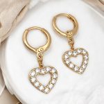 hängende ohrringe gold damen 90237 1