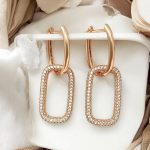 hängende ohrringe rosegold damen 90184 3