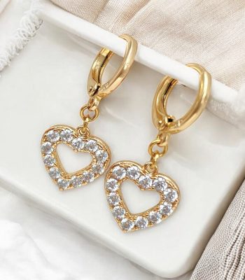 herzohrringe gold damen 90237
