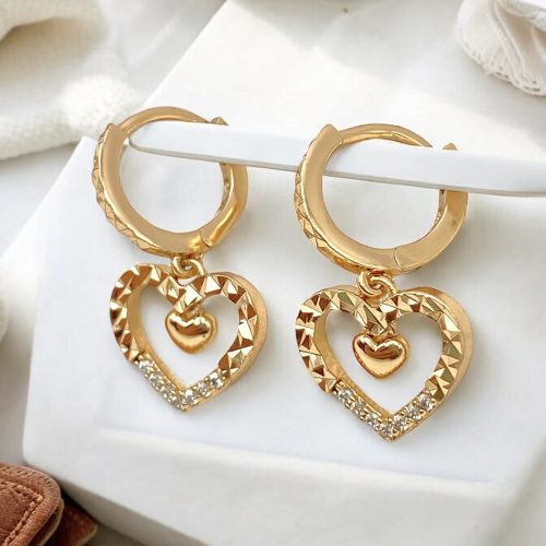 herzohrringe gold damen 90246