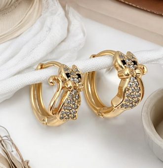 katzenohrringe gold 90214 2