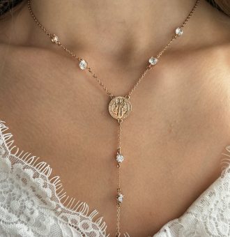 kette mit kreuz anhänger gold damen 40119 2