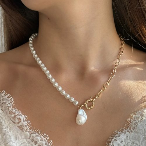 kette mit perlen gold 40153 2