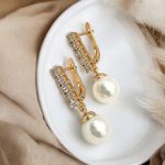 ohrrihge mit perlen gold damen 90215 2