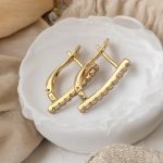 ohrringe gold mit zirkonia steinen damen 90238 2